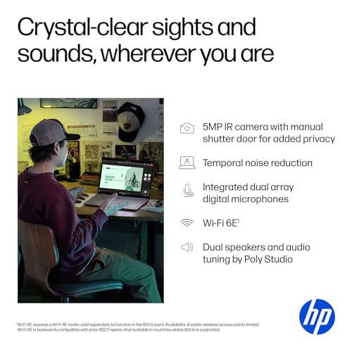 Image of HP OmniBook X Flip 2-in-1 Copilot+ PC, 16 inch 2K Touchscreen Display, AMD Ryzen AI 5 340, 16GB RAM 2TB SSD, Wi-Fi 6E, Bluetooth 5.3, Backlit Keyboard, 256gb 9H Docking Station, Windows 11 Home, Silver