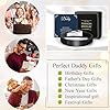 Daddy Gifts Mens Bracelets for Christmas - Personalised Black Silicone Bracelets engraved Love Daddy Message for Men, Gifts For Dad from Son Daughter, Father's Day Birthday Christmas Xmas Presents #5