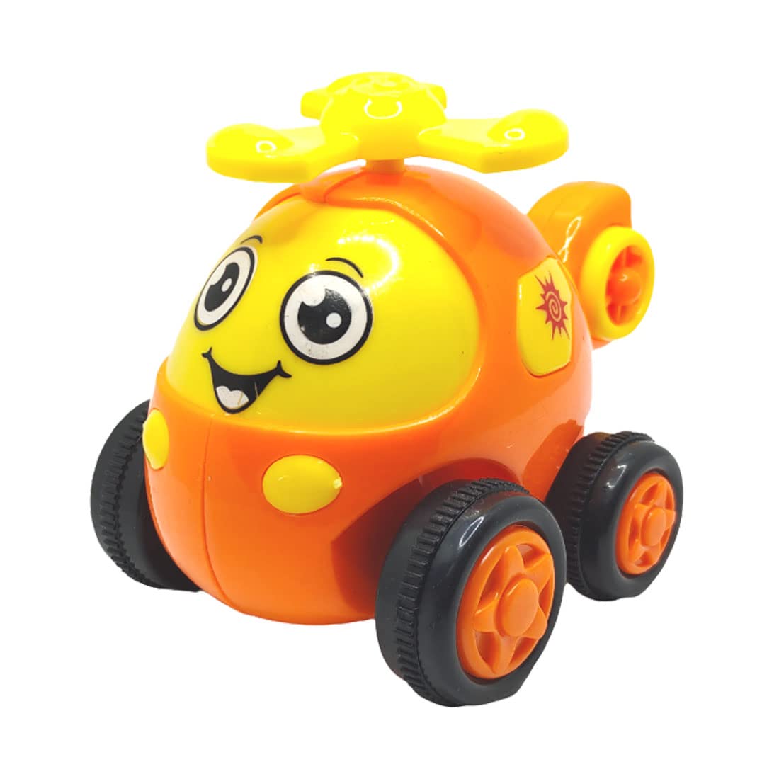Jo Baby Unbreakable Friction Powered Toy Set of Train & Helicopter for Kids – Pack of 2 1