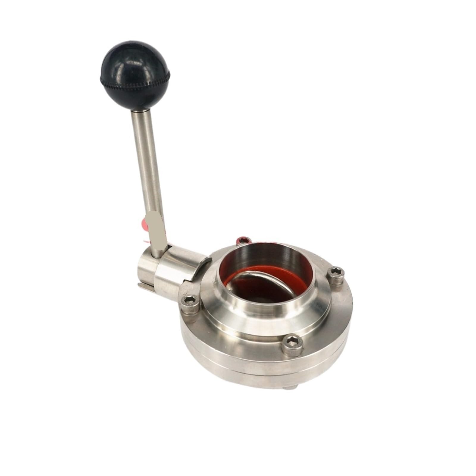 Vanne papillon inox 32mm de qualité sanitaire pour tubes soudés