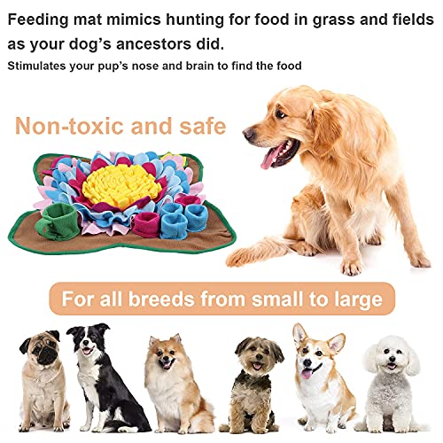 Pet Snuffle Mat for Dogs Interactive Feed Game Sunflower Suction Cups Dog Treats Feeding Mat with Puzzles Encourages… - Image 4