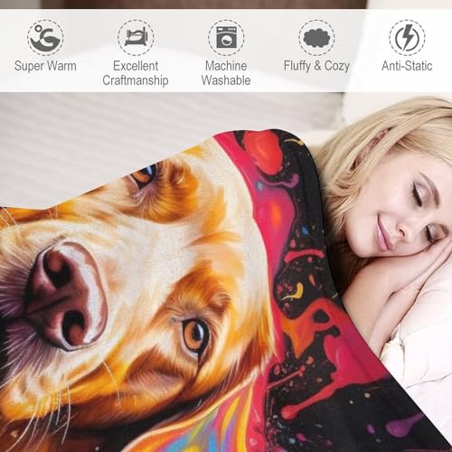 Manta para sofá y cama de perro mullida en franela suave 6