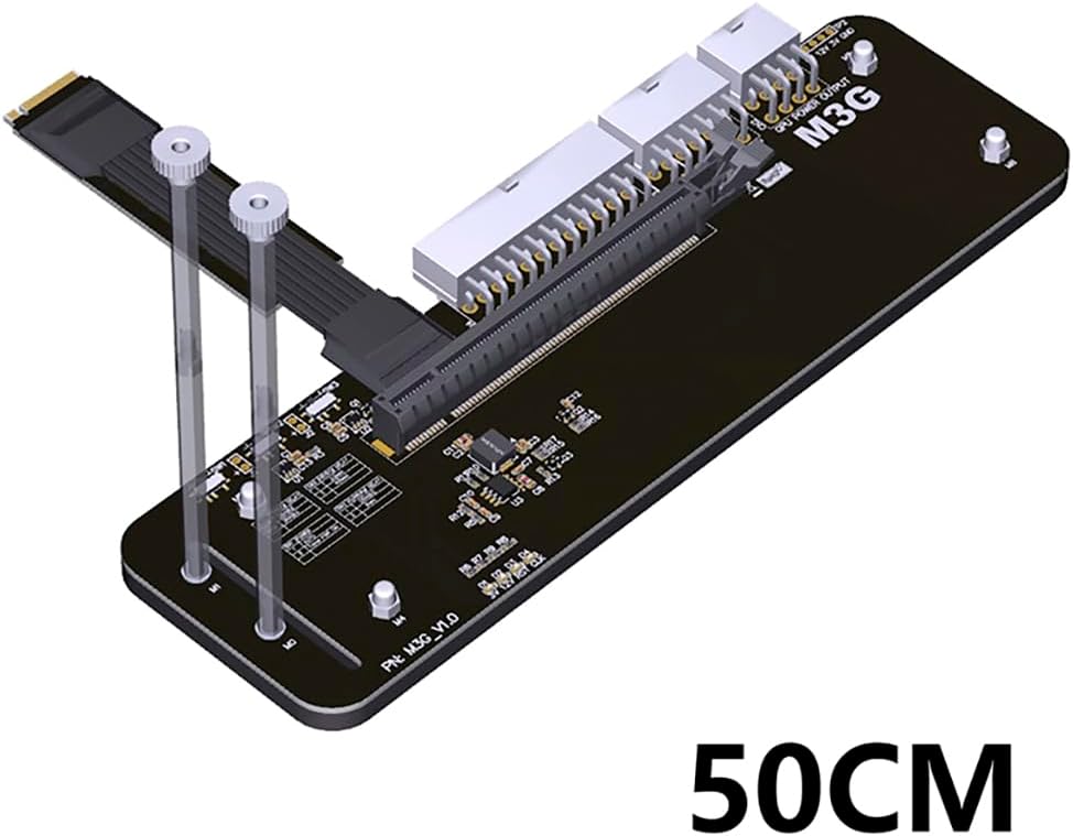 JMT ADT-M43SG M.2 NVMe M Key to PCIe4.0 X16 External Bracket 64Gbps Full Speed for Graphics Card Above 1660 (M43SG-25cm)