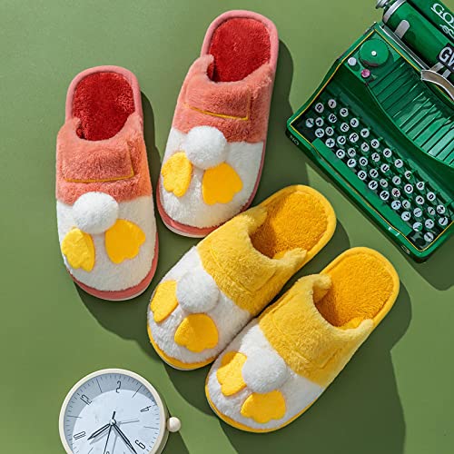 ShFhhwrl des Pantoufles Élégantes en Coton Pantoufles Chaudes Pantoufles en Coton Pantoufles d'hiver pour Femmes Mignonnes Confortables Et – vue 5