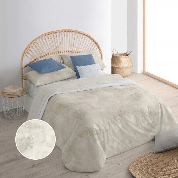 Belum | Bettbezug für Betten 200 x 200 cm | Stoff 100% Bio-Baumwolle | Fadenzahl 175 | Oeko-Tex Zertifiziert | Modell: Picton