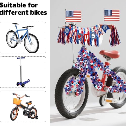Ensemble d'ornements de vélo pour la fête et les défilés d'été - 5