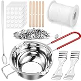 Photo Gallery dreamtop kit fare candele fai da te, 115pcs set per fabbricazione candele, kit candele fai da te cera di soia con fusore, cucchiaio, candele stoppino, set candele diy per principianti e adulti Photo Gallery dreamtop kit fare candele fai da te, 115pcs set per fabbricazione candele, kit candele fai da te cera di soia con fusore, cucchiaio, candele stoppino, set candele diy per principianti e adulti