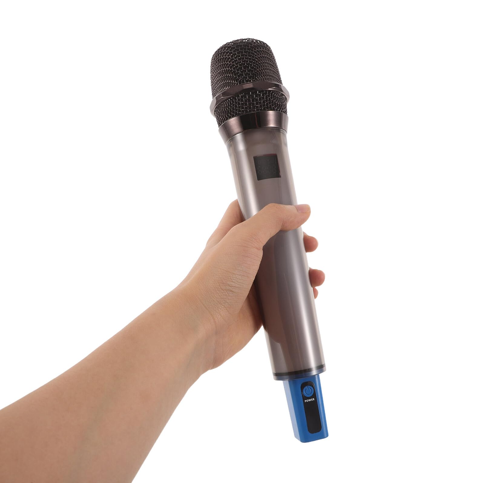 TEHAUX Modelo de Micrófono Inalámbrico Simulado de Mano para Entrenamiento | Plástico y Metal, Diseño Seguro No Funcional, para Juegos en Casa, Pensado para Niños y Pequeños