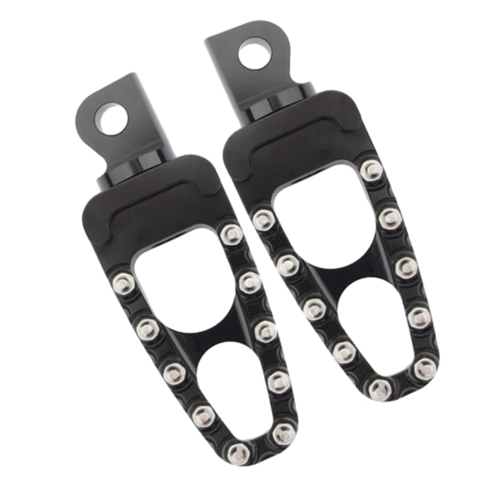 MASO MX Style Pedane per moto, adatte per Harley Dyna Electra Glide Road King Sportster 1200, nero/cromato