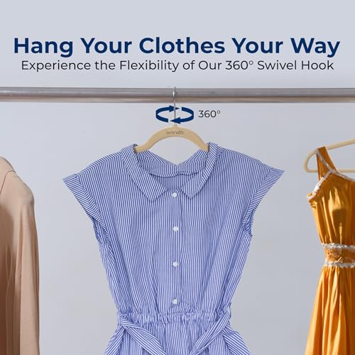 Image of SereneLife Velvet Hangers - 100 Pack, Slim & Space Saving for Closets