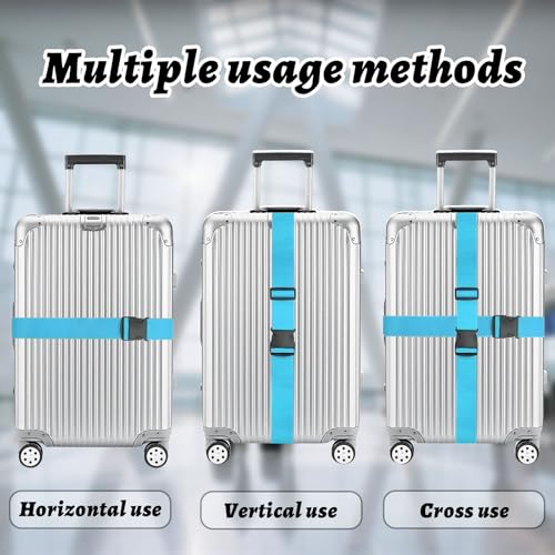 Personalized Luggage Straps with Name for Suitcases Custom Adjustable Luggage Band with Quick Release Buckle 2" W Travel Strap Travel Accessories Gifts for Traveler Businessman Holiday4