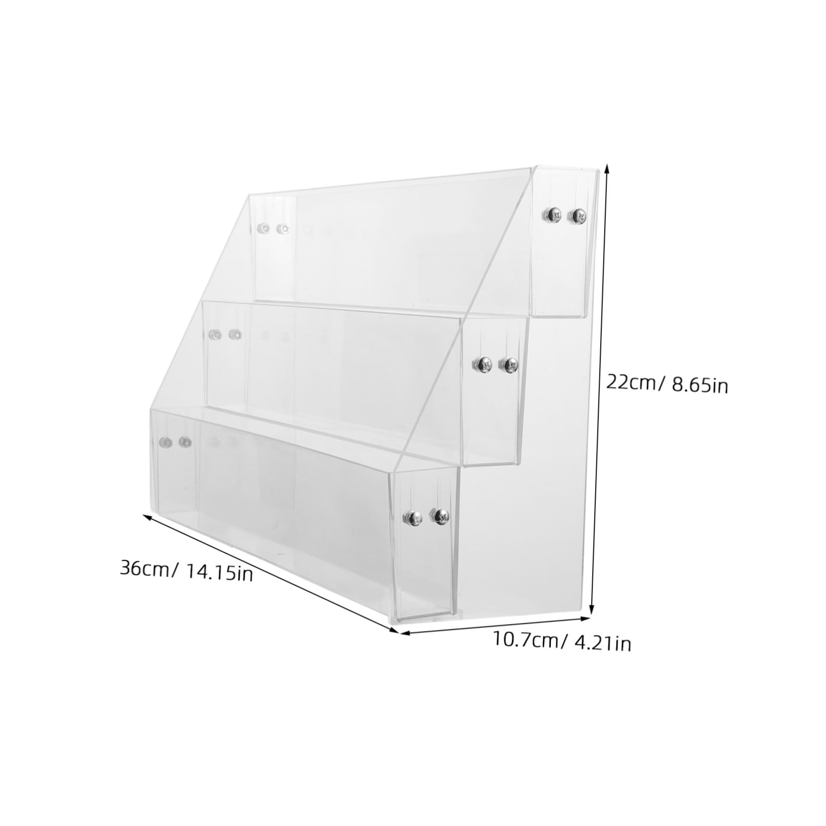 Présentoir Cartes en Acrylique , Étagère à Niveaux , Rangement Polyvalent
