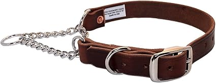 Leather martingale collar uk Clearance