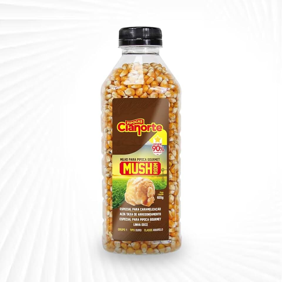 Milho para Pipoca Doce Tipo Mushroom 655g 90% aproveitamento