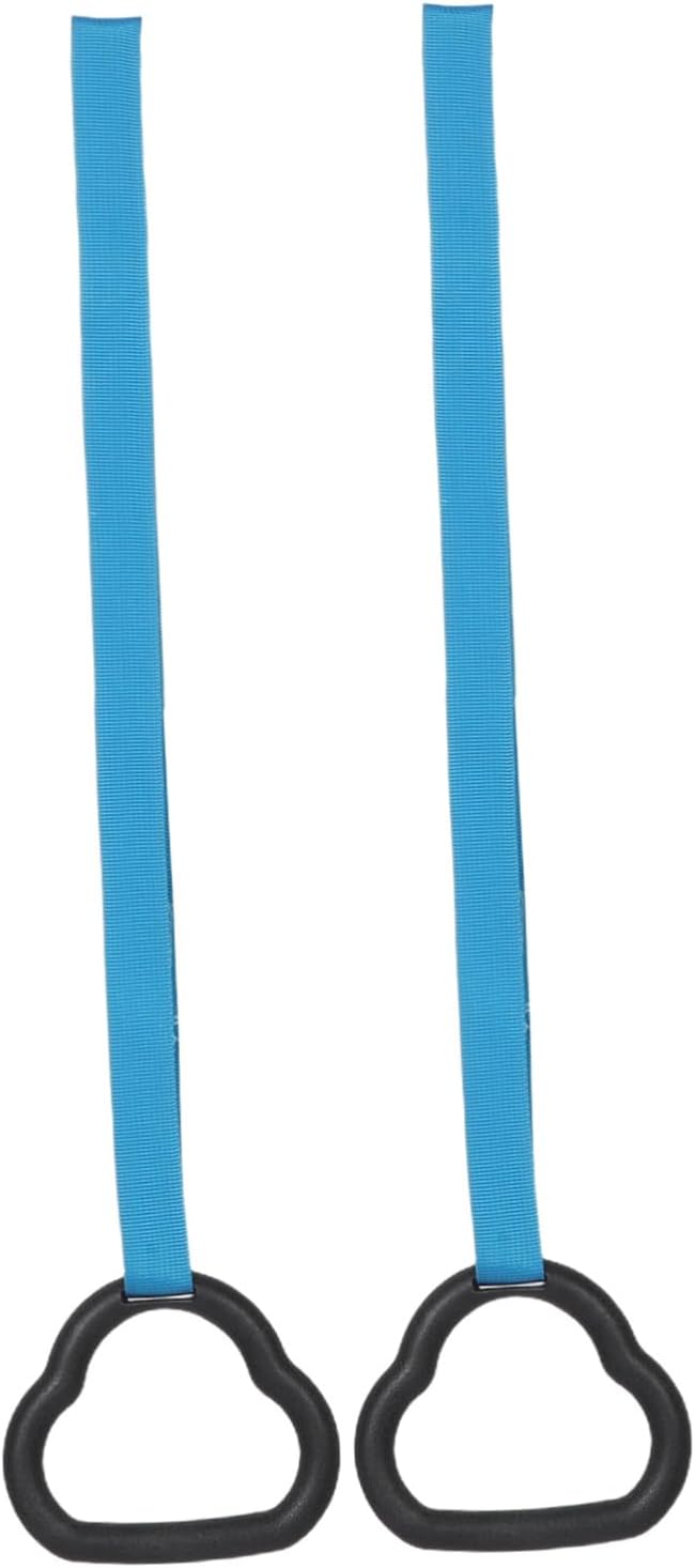 Kisangel 1Pair Gymnastic Rings Indoor Fitness Equipment for Strength Training Compact Design for Spaces and Sturdy Pull Up Rings for Exercise