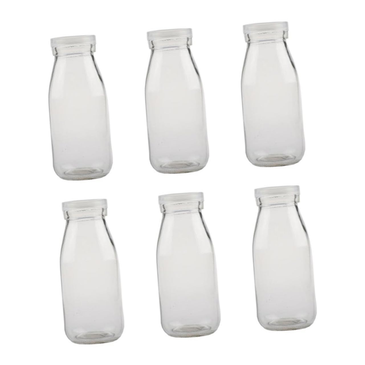 Bottiglie in Vetro da 250ml con Coperchio, 6 Pezzi