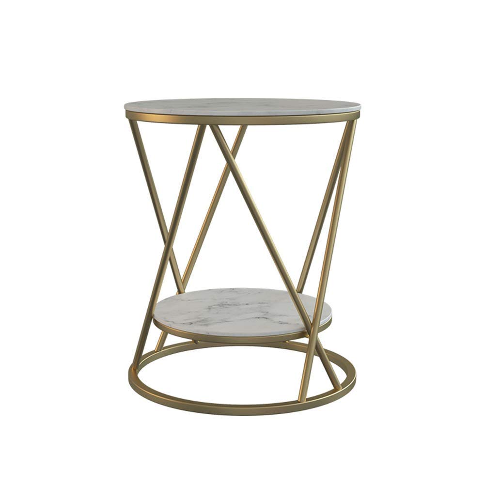 Table basse ronde en ardoise pour créer un coin lecture élégant dans le salon