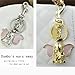LSBDJDL Dumbo Keychain With Moving Ears, Elephant Car Purse Charms For Women (gold)