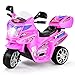 DREAMADE 6V Elektro Kindermotorrad, Kinder Motorrad, Kinderfahrzeug mit Musik & Hupe & Scheinwerfer, Elektromotorrad für Kinder von 3-7 Jahre (Pink)
