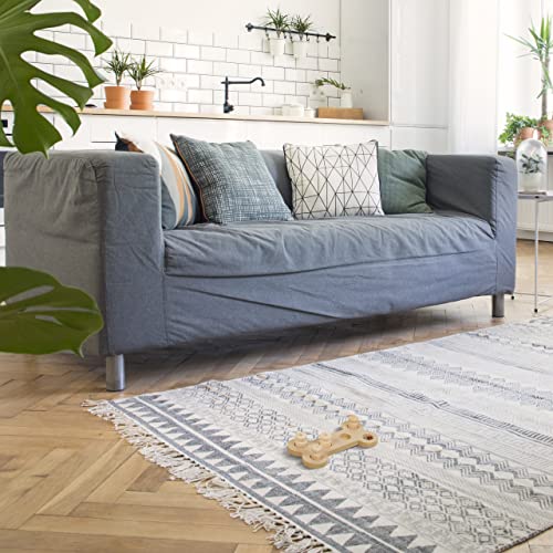 Relaxdays interaktives Intelligenzspielzeug für Hunde, Knochen-Design, Futterspielzeug, Leckerli, Schnüffelspiel, natur