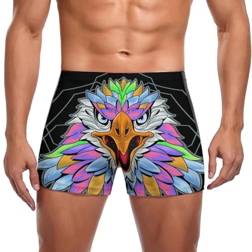 Slip de bain homme oiseau coloré anti irritation pour la plage