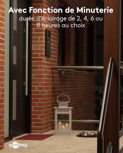 Bougies LED avec télécommande Goobay et fonction minuterie intégrée