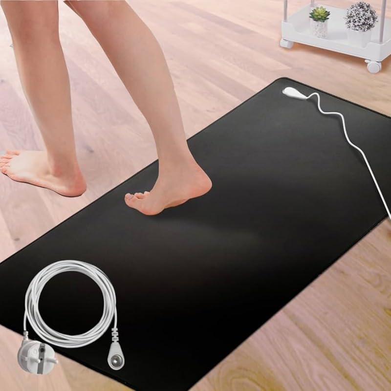 Alfombrilla para Conexión a Tierra 60x40: Mejora con Grounding, Descarga de Estrés, Equilibrio Energético y Mejora del Sueño