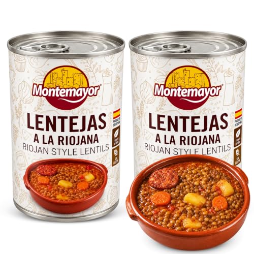 Lentejas con Chorizo a la Riojana Montemayor, Plato Preparado para Calentar