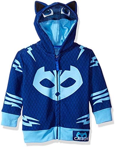 PJMASKS Little Boys' Toddler Catboy Hoodie, Blue, 3T