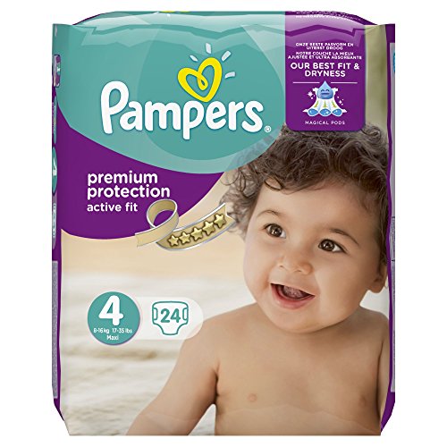 Pampers Premium Protection Active Fit Pack de transporte – Tamaño 4, 24 pañales
