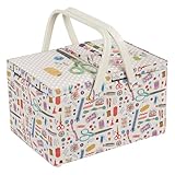 Hobby Gift Grande boîte de rangement pour l’artisanat de couture à double couvercle, a...