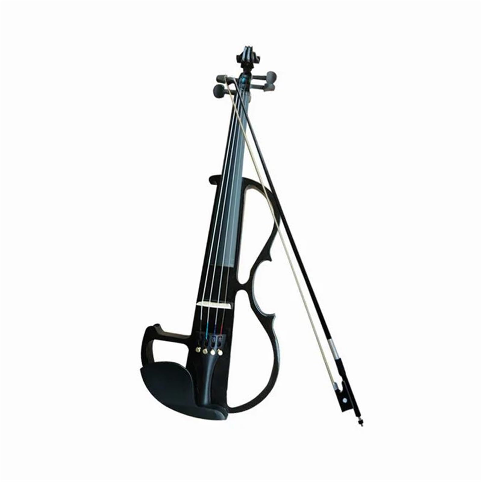 Violino Violino Acustico Elettrico | Misura 4/4 – Adatto ai principianti(Black 4-4)