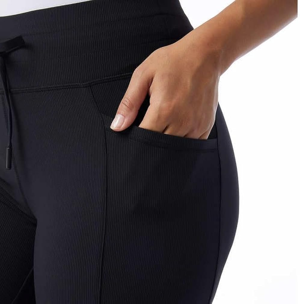 32 Degrees Wide Leg Pants Woman - Ribbed Semi-Flare Pant - Yoga Pants for Women