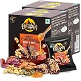 Eatopia Date & Nuts Super Fruit Bites | Sugar Free Healthy Energy Bars | Date Bites | No Preservatives & Refined Sugar | Dry Fruits Protein Bars | Healthy Food | Oats & Honey, Nuts & Seeds | Pack of 2 (5 minis per box)