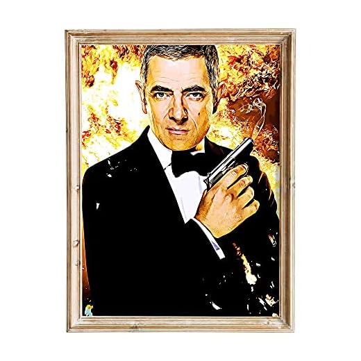 FANART369 Johnny English Reborn #3 affisch A3 storlek filmaffisch original fan art väggkonst tryck dekor 29,7 x 42 cm kantlös
