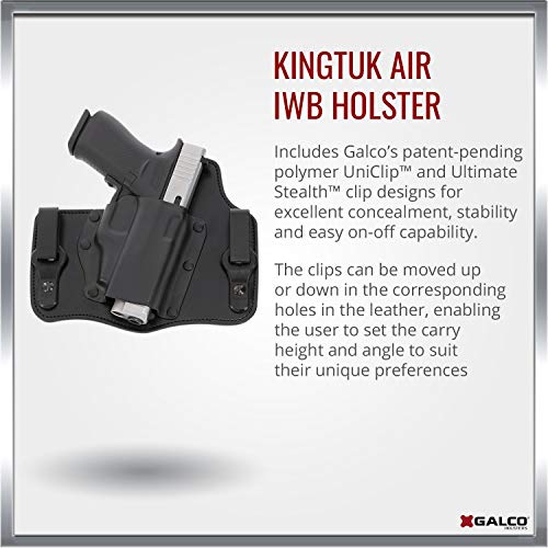 Galco Kt428B Kingtuk Inside The Waistband Gun Holster For Hk Usp Compact 45, Right, Black #TOP6