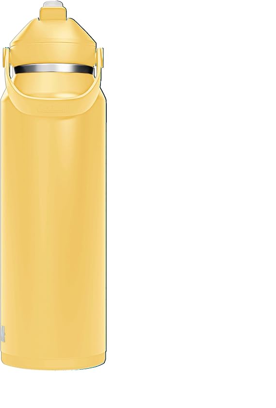 CamelBak Thrive Flip Straw Insulated Stainless Steel Water Bottle with Straw, Yellow Bloom, 1200ml