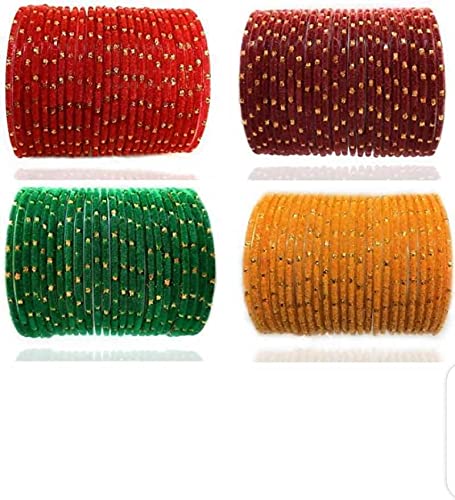 Dreamy Designs Womens Glass Velvet Colours Full Bangle Set (Pack of 96, Green, 2.6) (B0951Z3LVP) Amazon Price History, Amazon Price Tracker