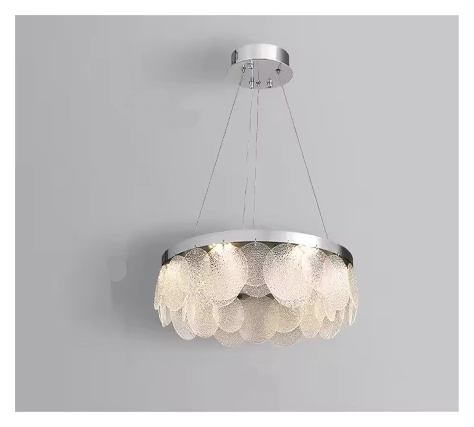ASerZenith Italian Minimalist Chandelier Lighting For Living Room Glass Lamp Postmodern Led Ceiling Lamp Corridor Lighting Fixture,Pendant-D45Cm