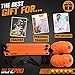 Bltzpro Football & Soccer Training Equipment - 12 Cones & 20 ft Agility Ladder speed Practice kit for Kids and coaches - Conditioning & footwork workout gear -With 2 Bags & Agility Drills eBook-orange