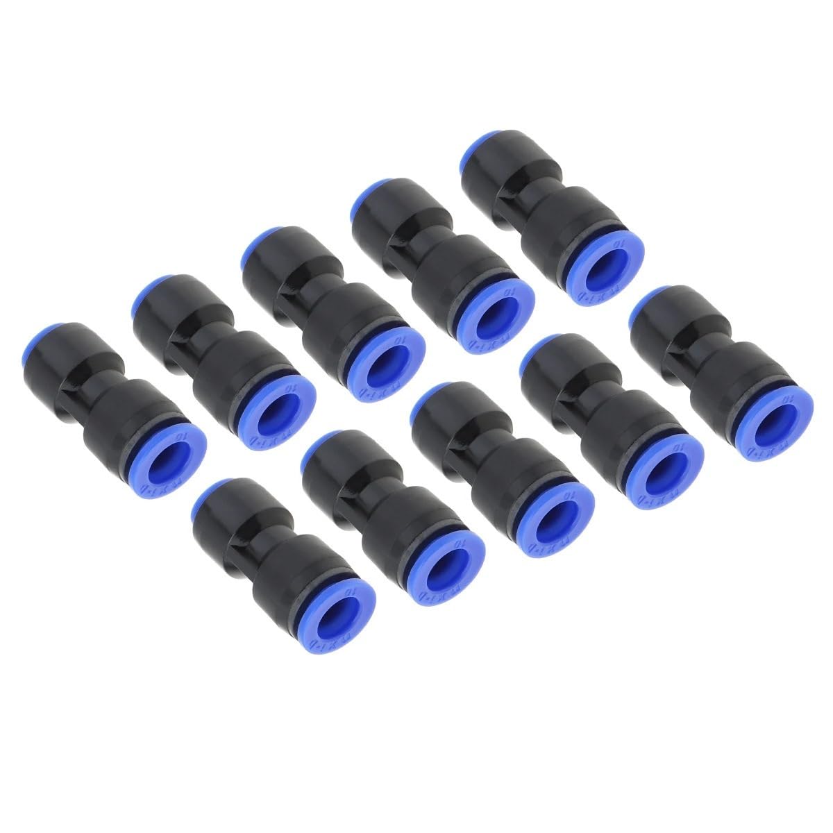 10PCS 4mm 6mm 8mm 12mm 14mm Pneumatic Push in Hose Couping ﻿(10PCS PG10-6)