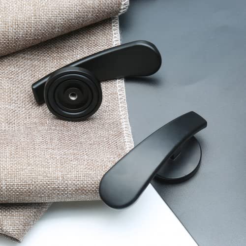Rierdge 2 Pack Black Curtain Tieback Hooks, Curtain Holdback Hooks For Wall Mounted, Decorative Hooks Drapery Tiebacks With Screws (2 Pack Black) #TOP2