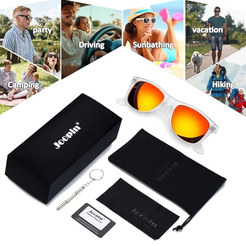 Image of Joopin Square Sunglasses Polarized UV400 Designer Sun Glasses Men Women