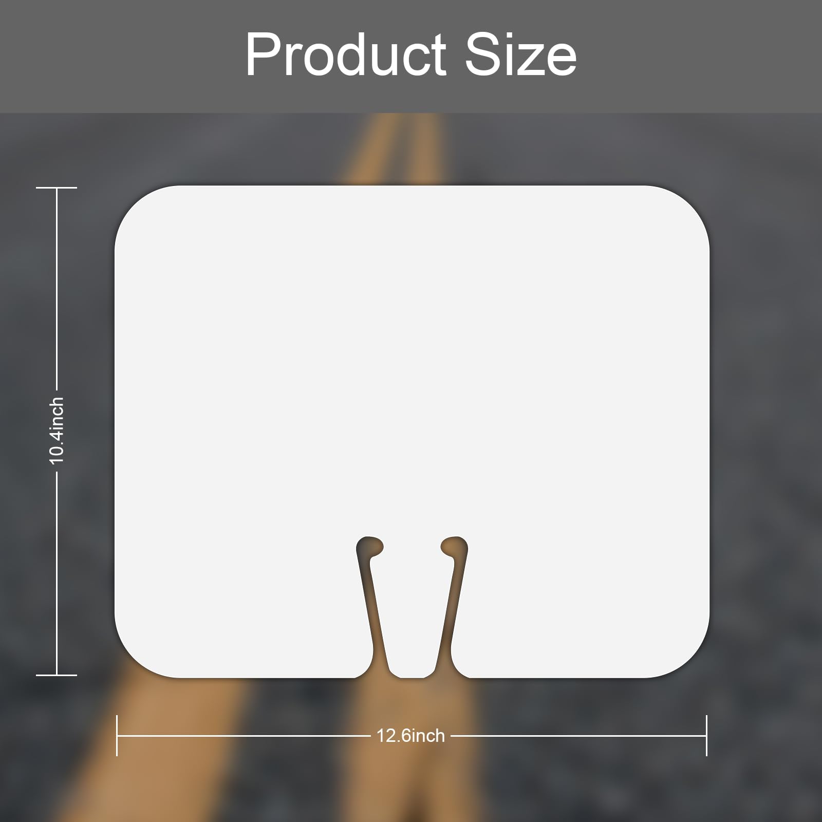 5 Pack Blank Traffic Cone Signs, 12.6"x10.4" Write-On Traffic Sign, PVC Traffic Cone Top DIY White Sign for Road Barricade Outdoor Construction Waterproof — Amazon image 2