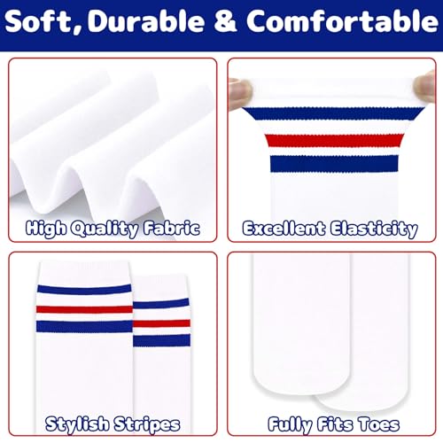 Image of Olreco 1 Pack Toddler Kids Youth Soccer Socks Girls Boys Baseball Socks Youth Knee High Softball Football Accessories Cotton
