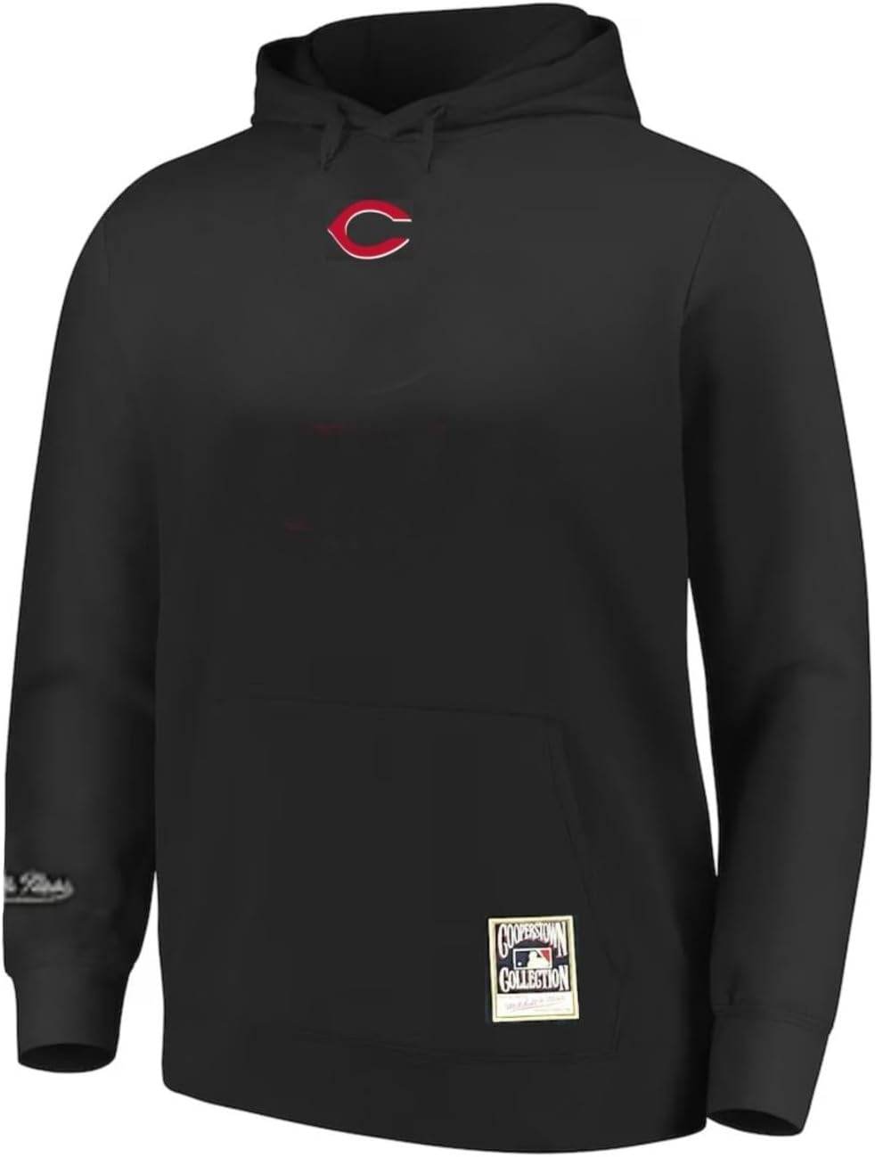 Mitchell & Ness Men's Cincinnati Reds City Collection Hooded Sweatshirt - Black