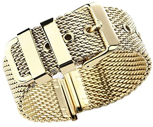 Bracelet de montre en acier inoxydable maille épaisse 18mm 20mm 22mm 24mm