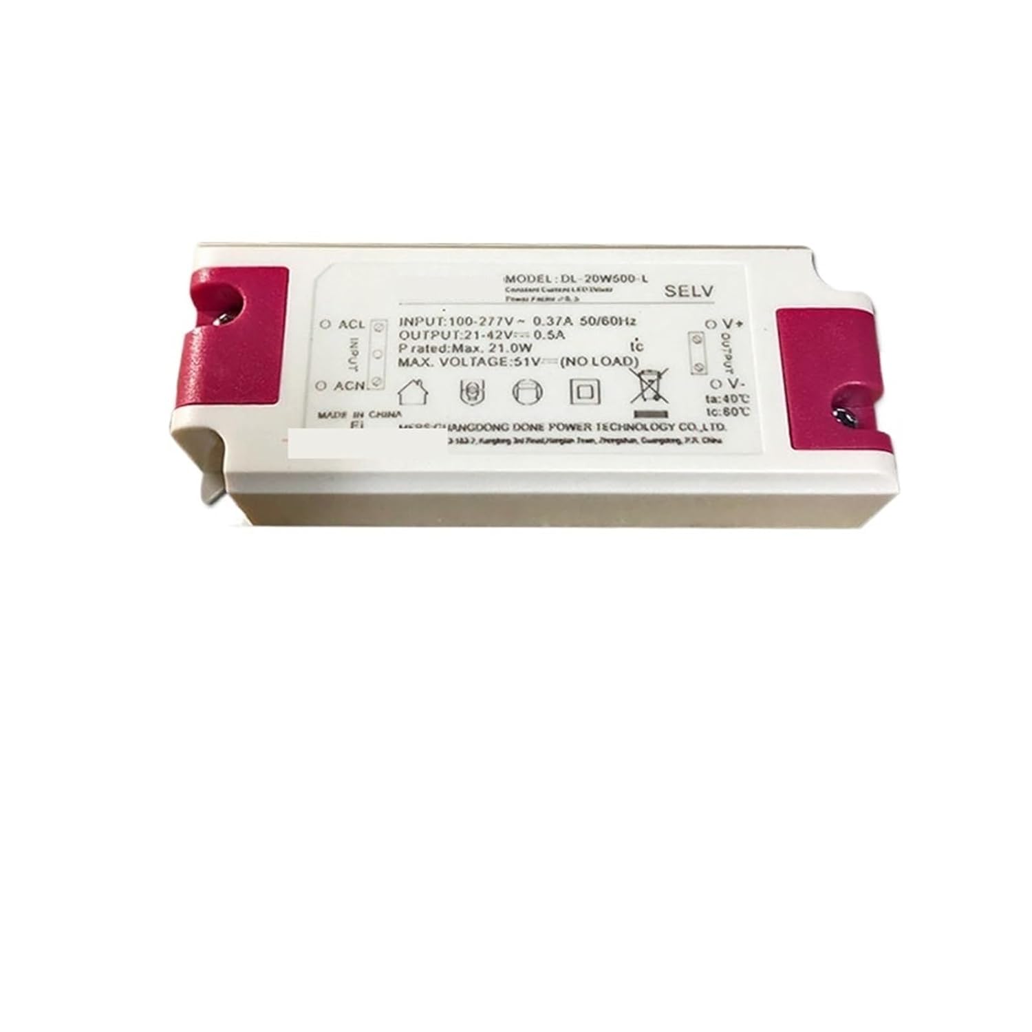LED Drive Power Supply Downlight Ceiling Light Track Spotlight Transformer Controller DL-W300-L(DL 20W500 L)