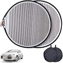 Homaisson 2 Pack Car Dent Detection Board with Storage Bag, 32 inch Striped Light Reflector Board, Flexible Foldable Dent Panel, Dent Fix Tool for Vehicle Door Scratch