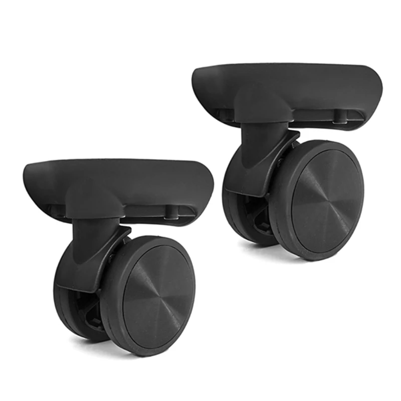 GYEQXKT Replacement Luggage Wheels - 1 Pair 360° Swivel Caster Wheels for Travel Suitcases - Universal Rolling Luggage Spinner Wheel Set (W193 Black)